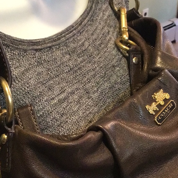 COACH MADISON ISABELLE LEATHER BAG. - Picture 6 of 14